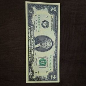 Collectible Two Dollar Bill Post Card